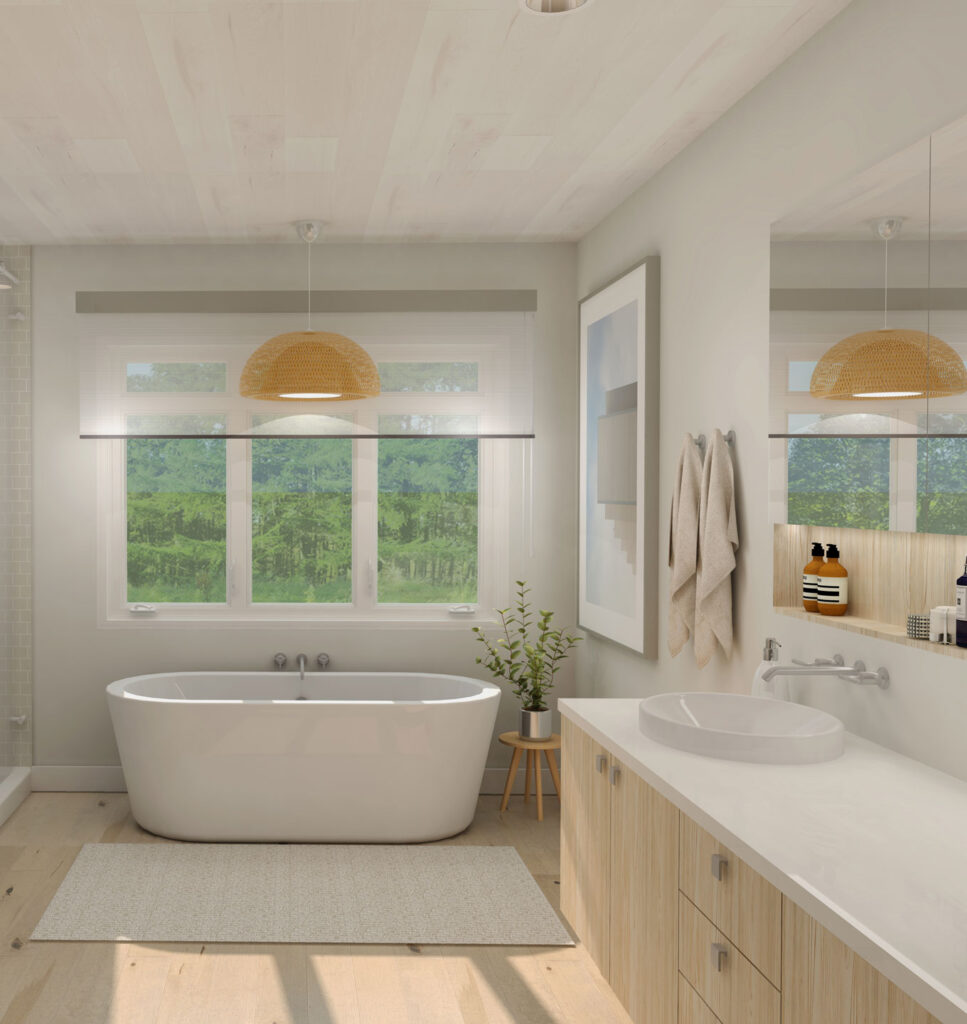 Une salle de bain zen